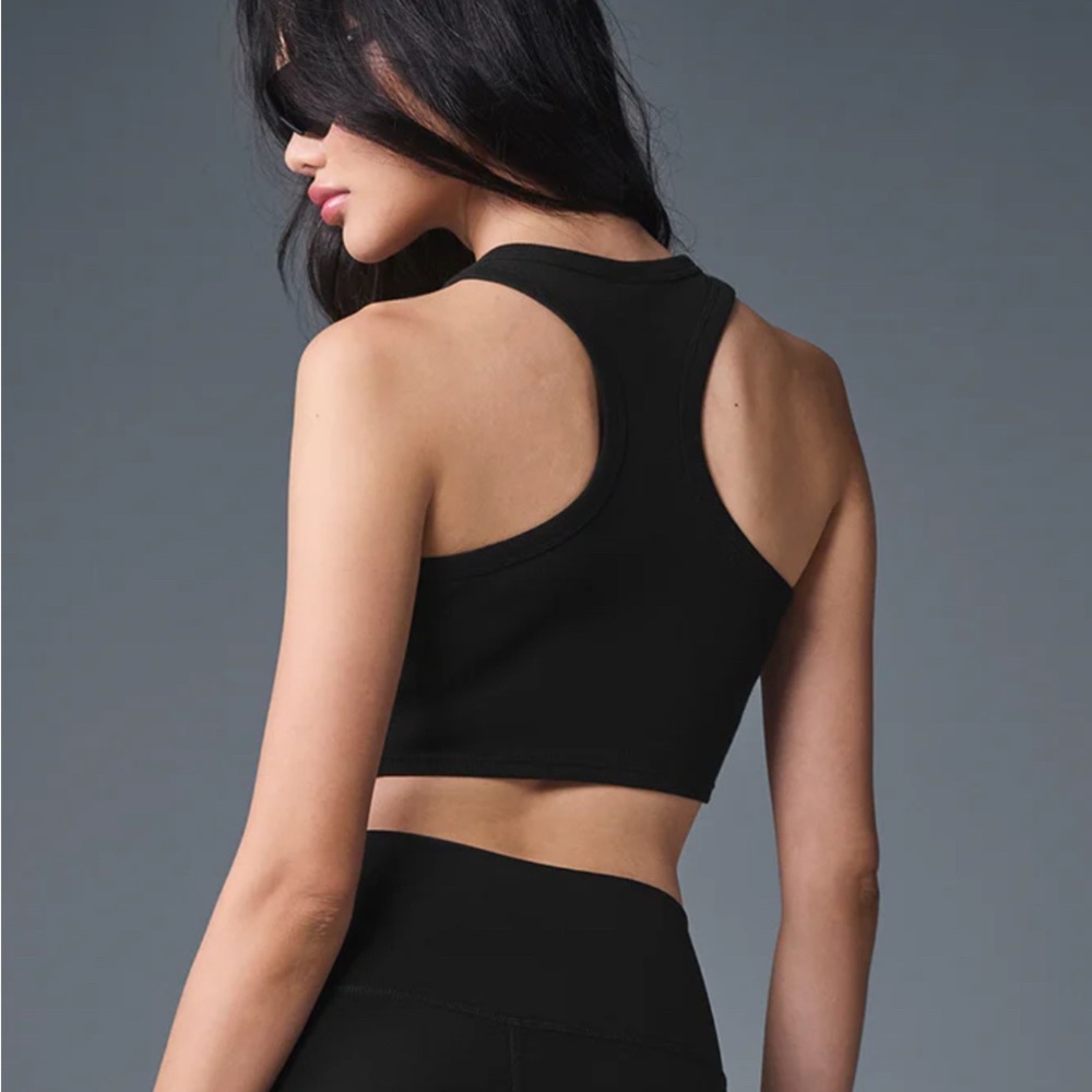 ALO Yoga Black Racerback Sports Bra Intimates